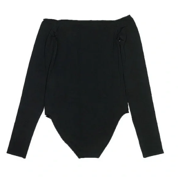 SKIMS Off the shoulder bodysuit in black NWT - Picture 4 of 5